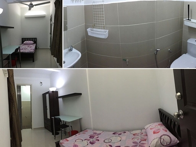 Aircond room w own toilet -- Taman Bahagia LRT SS2 nr Megah Rise
