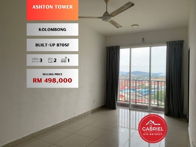 Ashton Tower • Condominium • Beautiful City View • Aircond in Masterbedroom