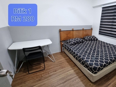(Lelaki) Flat Cemara 1 - Sewa bilik master bedroom private