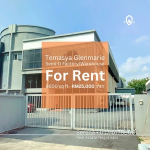 Temasya Glenmarie Semi-D Factory/Warehouse For Rent