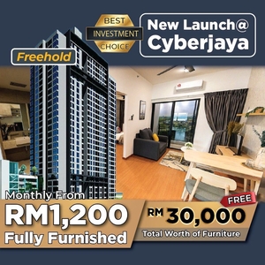 The Vybe @CyberJaya (RM1200/MTH!!). FULLY FURNISHED NEW HOUSE