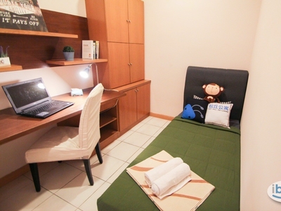 [NEAR PAVILLION BUKIT BINTANG] Fully-Furnished Single Room with Fan for rent at Seri Bukit Ceylon, Bukit Bintang