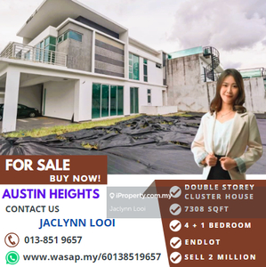 Austin Heights Kiara 2 Double Storey Cluster House For Sale
