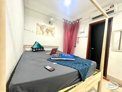 [Female Only] Stay at the Heart of KL ️ : Cheap Single Room 2 Min Walk To Sunway Putra Mall