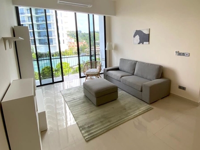 Fully furnished unit with balcony and pool view