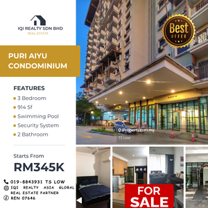 Puri Aiyu Condominium @ Shah Alam Seksyen 22 for Sale