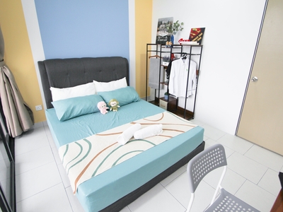 [UPM Student✨] Fully Furnished Balcony Room⏱️5mins to Serdang KTM⚡️Astetica Residence