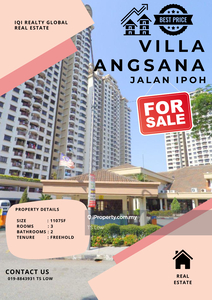 Villa Angsana Condo @ Jalan Ipoh, KL for Sale , Best Offer, Below Mv