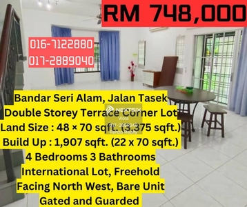 Bandar Seri Alam Jalan Tasek 5x 2 Storey Corner Lot For Sale Megah Ria Taman Rinting