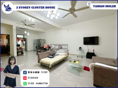Taman Molek Double Storey Cluster House FOR SALE
