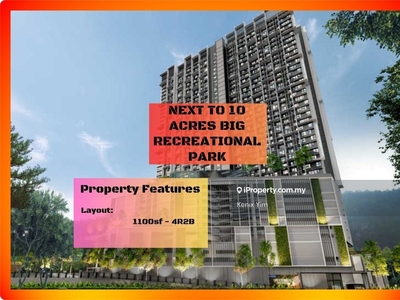 Waterfall View Township, Surrounded By 10 Acres Green Park