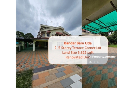 Bandar Baru Uda, 2.5 Storey Terrace Corner Lot, Renovated Unit