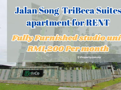 Fully furnished studio unit allocated in Kuching prime area