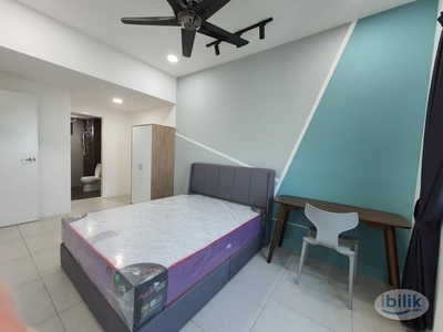 Master room with attached bathroom @ Meritus service residence, Perai for rent | Fully Furnished