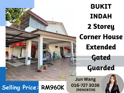 Bukit Indah, 2 Storey Corner, Extended with Approval Plan, Gated Guard