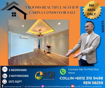 Carina, UJONG PASIR Seaview 3 Rooms Condominium FOR SALE