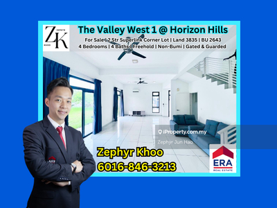 The Valley West 1 @ Horizon Hills 2 Storey Superlink House Corner Lot