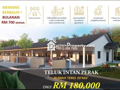 Terrace House For Sale at Bandar Baru Teluk Intan