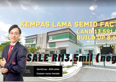 kempas Lama Semi-D 13,591sf Medium Industry Factory