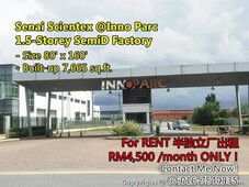 Senai Scientex 1.5-Storey SemiD Factory Inno Parc