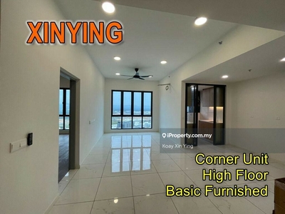 2 plus1 Rooms with Basic Furnished, Corner Unit