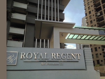 Freehold Apartment 3 Rooms Condo MRT Royal Regent Sri Putramas 3 Dutamas Jalan Kuching For Sale