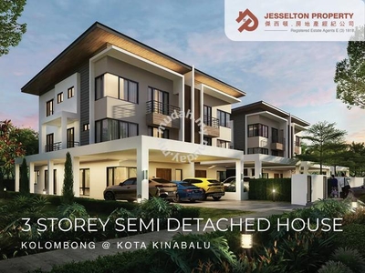Kolombong 3 Storey Semi d New House | kota Kinabalu