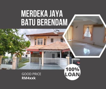 100% Loan End Lot 2 Sty Teres Merdeka Jaya Infineon CTRM Batu Berendam