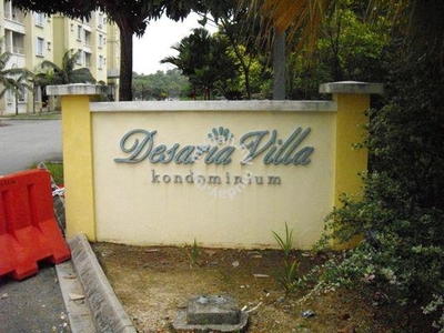 【 100%LOAN 】Desaria Villa 1055sf Puchong SUPER BELOW MARKET PRICE
