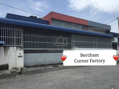 1.5 Sty Semi D corner factory at Bercham,Ipoh