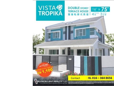 Affortable Double Storey Vista Tropika Lahat Ipoh