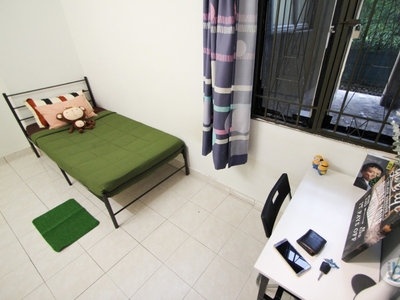 (All Utilities included) Female Unit Single Room with A/C @ Pelangi Damansara near MRT Mutiara Damansara, Ikea, One U,