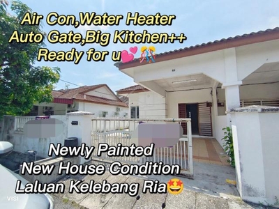 Ipoh klebang ria renovated single storey endlot house for rent
