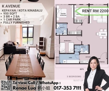 K Avenue | Kepayan | Fully Furnished | For Rent