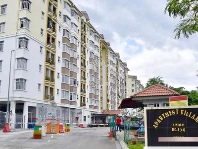 Villamas Apartment 850sf Klang Jalan Muhibbah KU3 Kapar RENOVATED