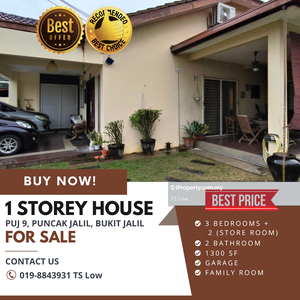 1 Storey Corner House @ Puj 9 Puncak Jalil, Bukit Jalil for Sale