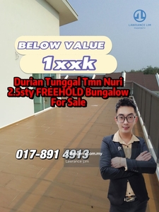 Durian Tunggal Tmn Nuri 2.5sty Freehold Bungalow Below Value