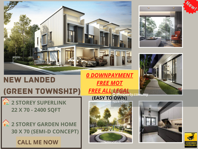 Free MOT free 0 downpayment, new 2 storey garden home hot selling