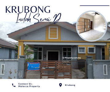 100% Full Loan Rumah Cantik Freehold 1 Sty Semi D Krubong Indah