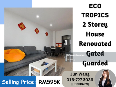 Eco Tropics, 2 Storey House, Renovated, Gated Guarded, 4 Bedroom