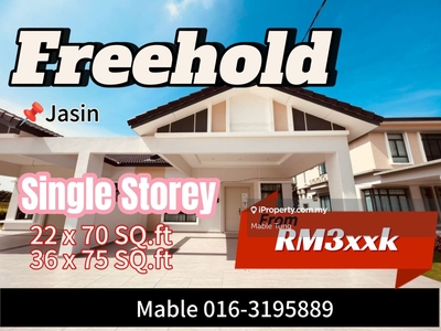 Freehold Single Storey House nr Jasin Tol Bemban Ayer Keroh