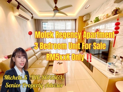 Molek Regency Apartment 3 Bedroom Unit For Sale