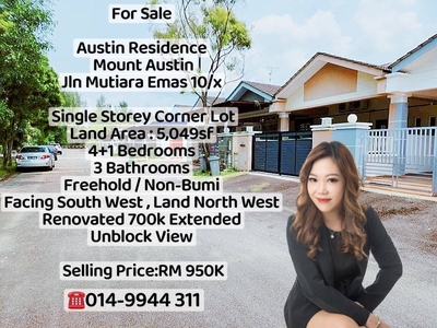Mount Austin,Austin Residence,Bandar Dato On,Taman Daya,Desa Tebrau,Johor