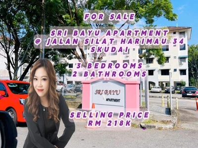 Sri Bayu Apartment, Taman Selesa Jaya, Jalan Silat Harimau 34, Skudai