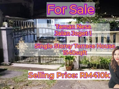 Taman Nesa, Jalan Joget 1, Skudai, Single Storey Terrace House, 1540sqft, Tun Aminah, Taman Mutiara Rini, Taman Sri Skudai, renovated