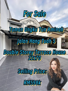 Taman Ungku Tun Aminah, Jalan Hang Tuah 5, Skudai, Double Storey Terrace House, 22x70, Sutera Utama, Mutiara Rini, Sri Yakob