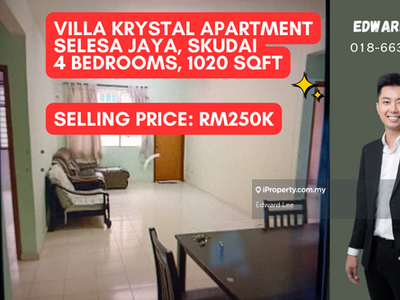 Villa Krystal Apartment, Selesa Jaya, Skudai