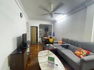 Walk Up Apartment, Renovated, Partly Furnished, Below Market