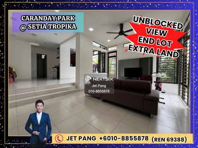 Setia Tropika - Caranday Park [2-Sty Cluster] End Lot with 25ft Land