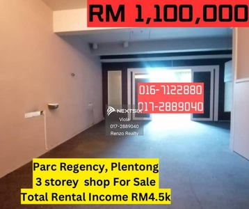 Plentong Beside Lotus 3 Storey Shoo Lot For Sale Ros Merah Johor Jaya Permas Jaya